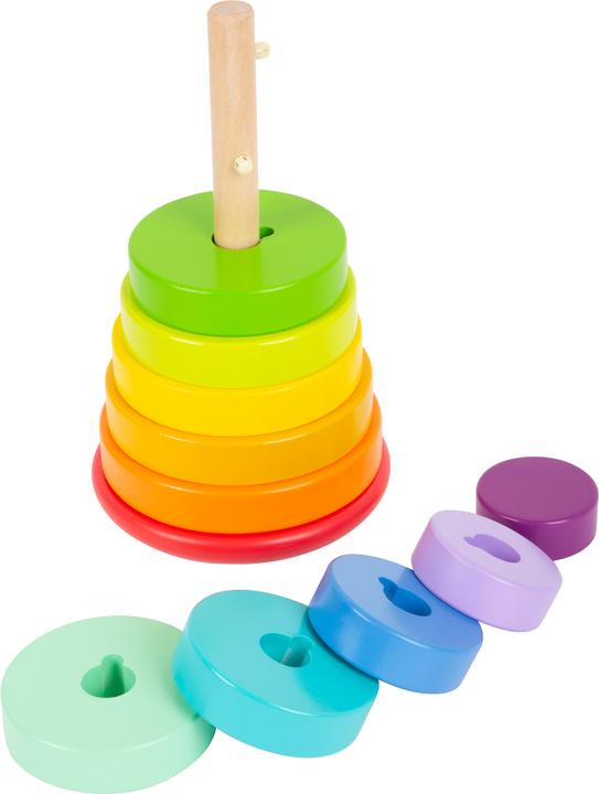 Actual product image small foot Stacking tower rainbow