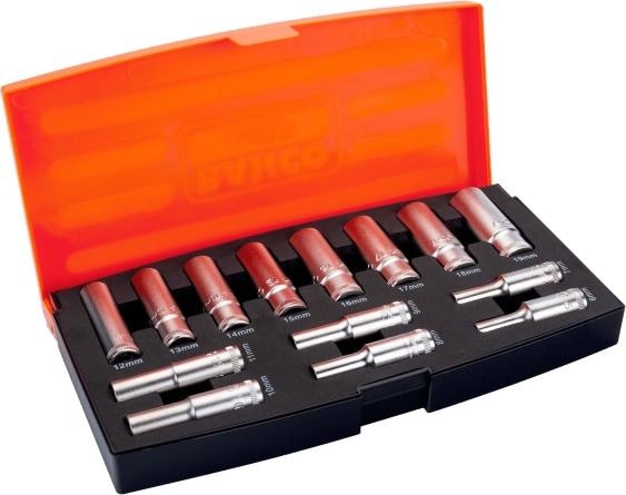 Bahco toppesaet 3/8" lang 14 dele 6-19mm (3/8")