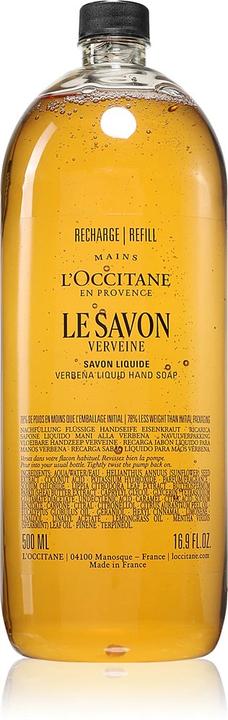 Actual product image L'Occitane Shea Butter Verbena Liquid Soap 500ml (Liquid soap, refill, 500 ml)