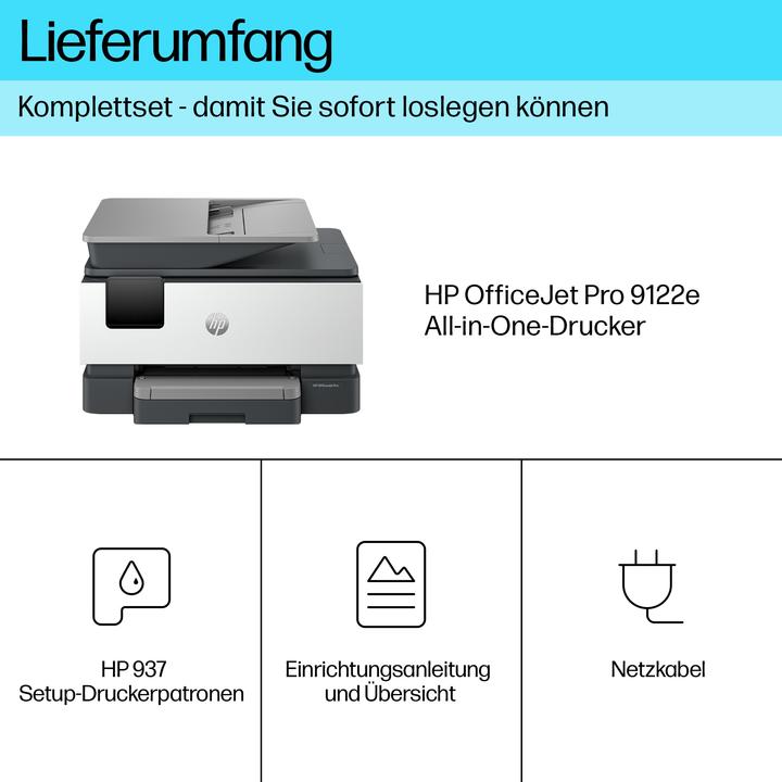 Image du produit HP OfficeJet Pro 9122e (Encre, Couleur)