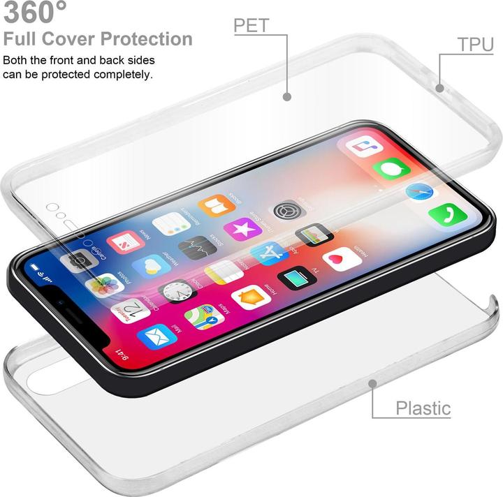 Immagine prodotto Cadorabo TPU 360 gradi di copertura del caso (Apple iPhone X)