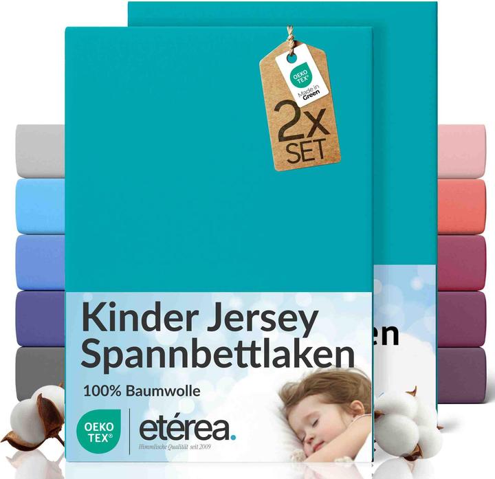 Produktbild Etérea Jersey Fixleintuch 2er Set (60 x 120 cm, 70 x 140 cm)