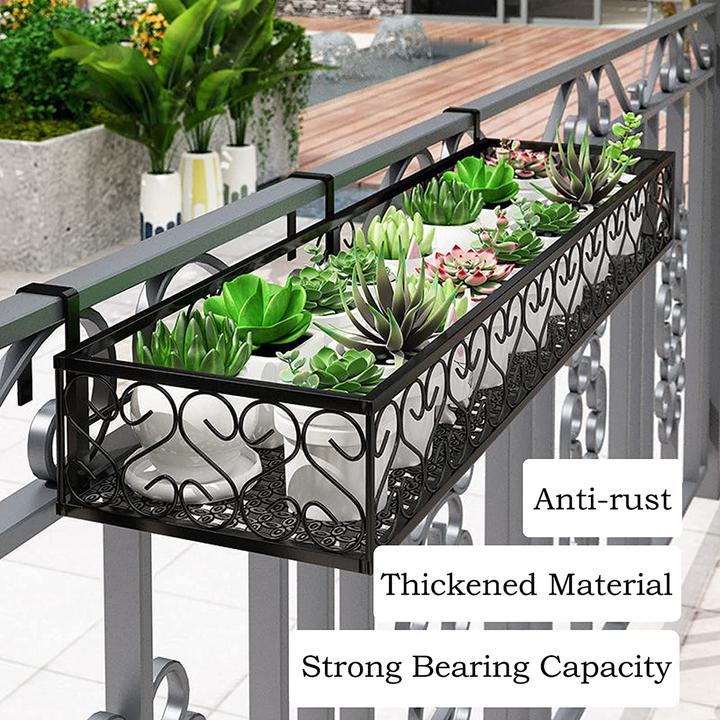 Actual product image Pealov Flowerpot Holder Balcony Metal 60x20x12cm