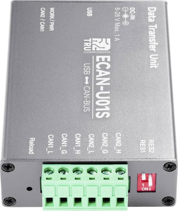 Produktbild Tru Components TC-ECAN-U01S CAN Umsetzer USB, CAN-Bus 1 St.