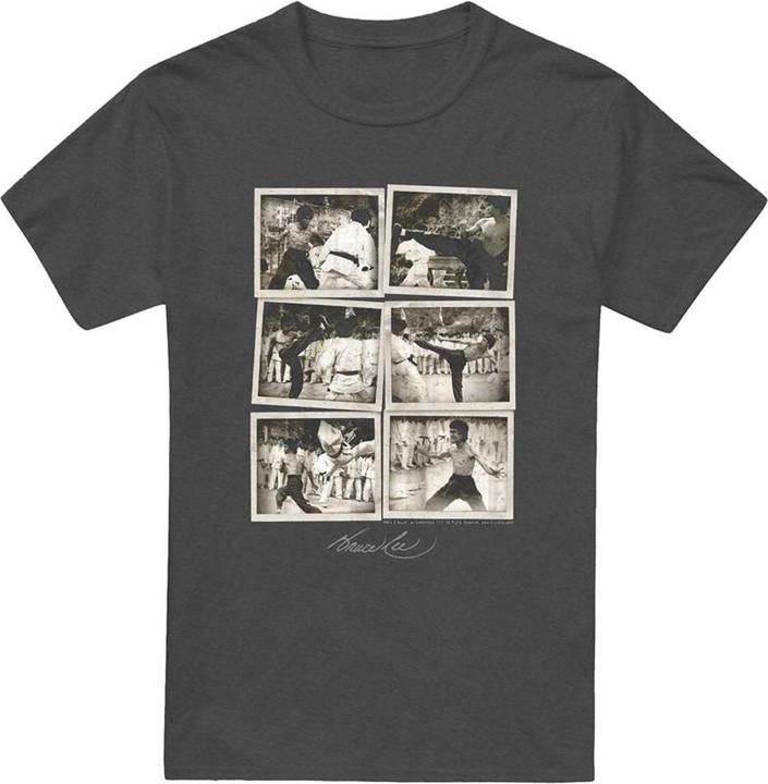 Produktbild Bruce Lee Snap Shots TShirt meliert (L)