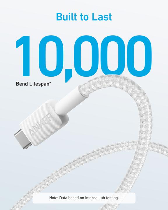 Immagine prodotto Anker CAVO 322 USB-A A USB-C 0,9M BLANCO (0.90 m, 15 W)