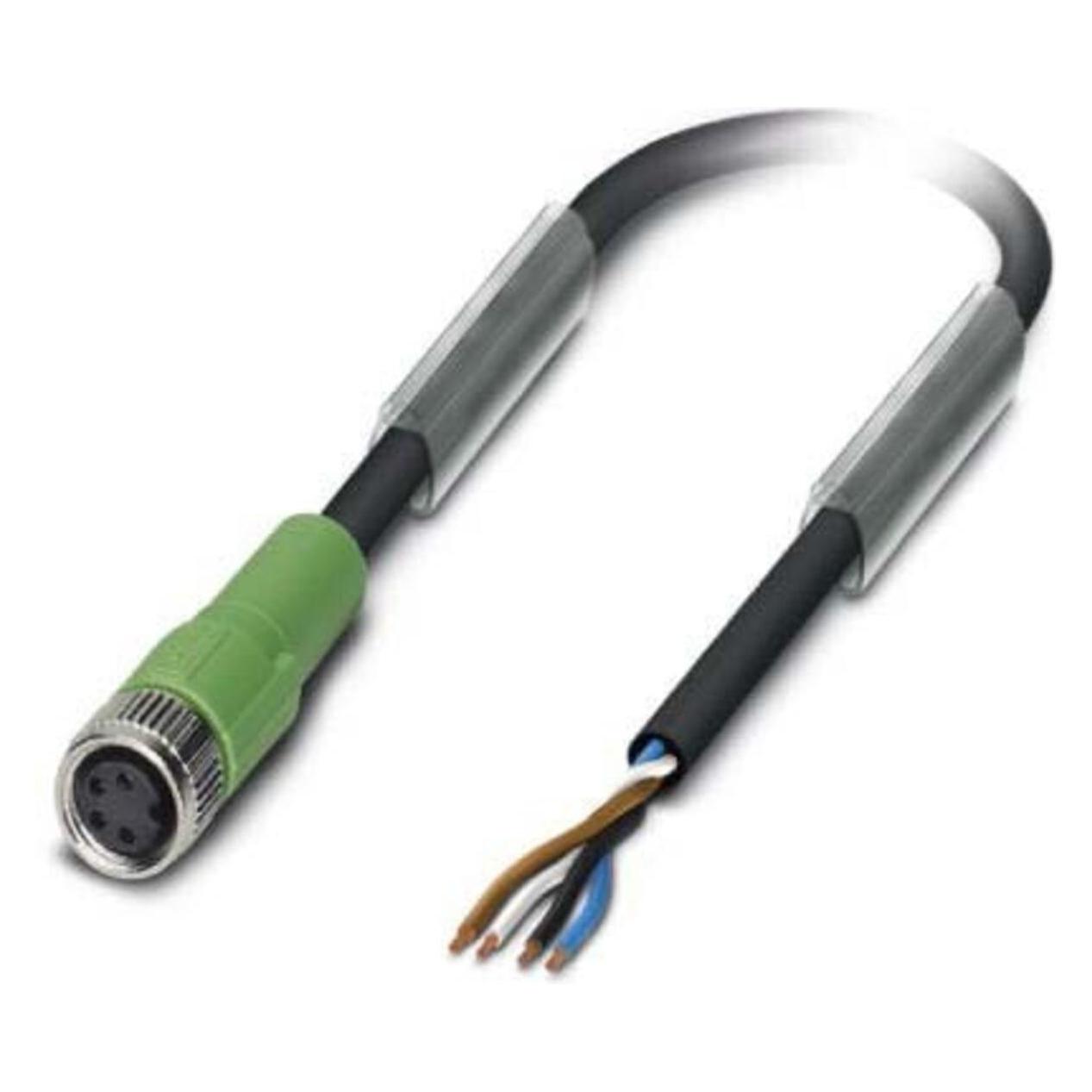 Phoenix Contact Sensor/Actuator cable, 4-position, Elektronikkabel + Stecker, Schwarz