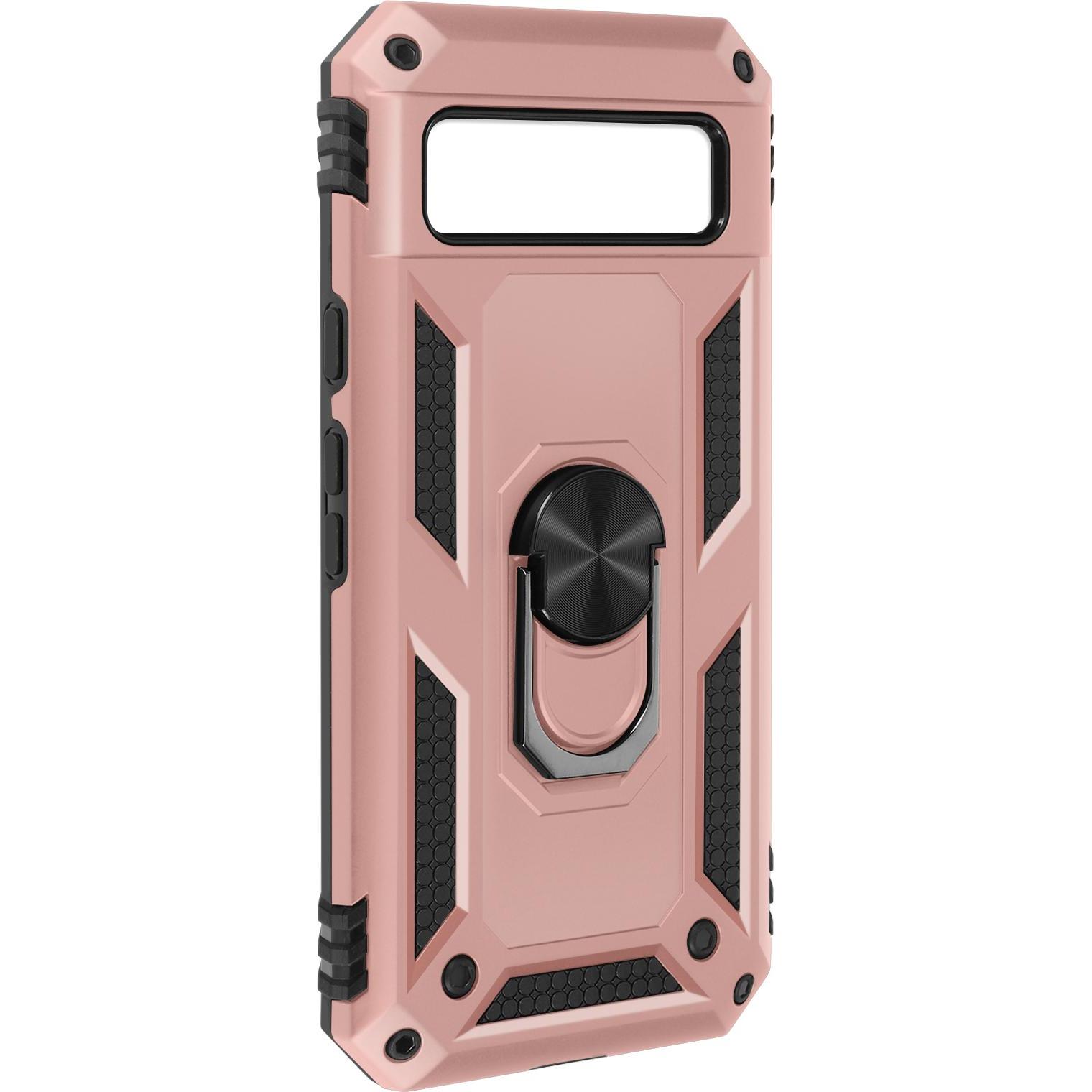Avizar Stossfeste Handyhülle mit Ring Series (Google Pixel 8a), Smartphone Hülle, Rosa
