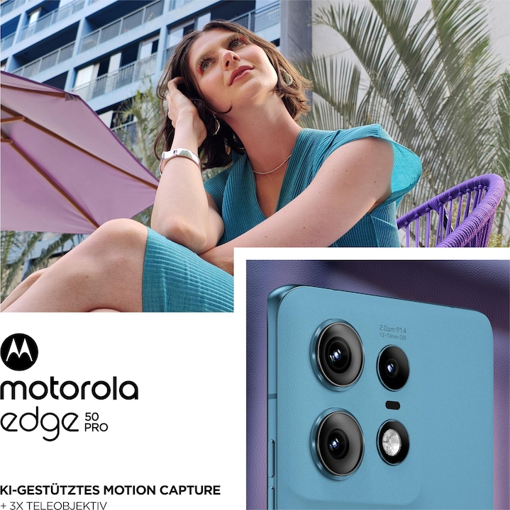 Produktbild Motorola Moto Edge 50 Pro (512 GB, Caneel Bay, 6.67", 50 Mpx, 5G)