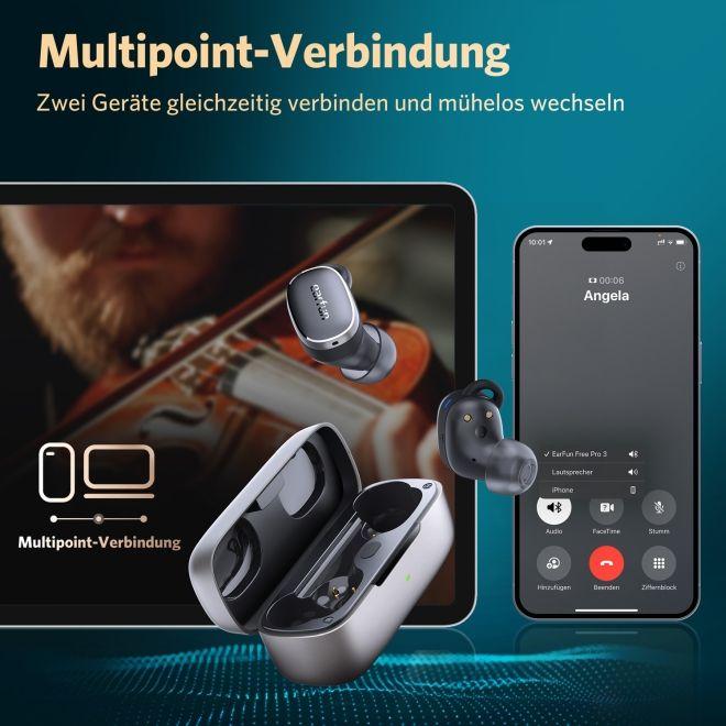 Produktbild EarFun Free Pro 3 (ANC, 6 h, Kabellos)