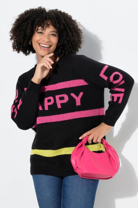Image du produit Angel of Style Pull Happy avec messages, coupe Straight Fit (54)