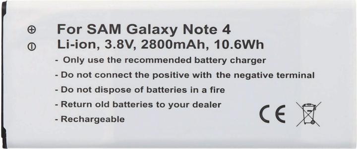 AccuCell Batteria di Samsung Galaxy Note 4 con NFC