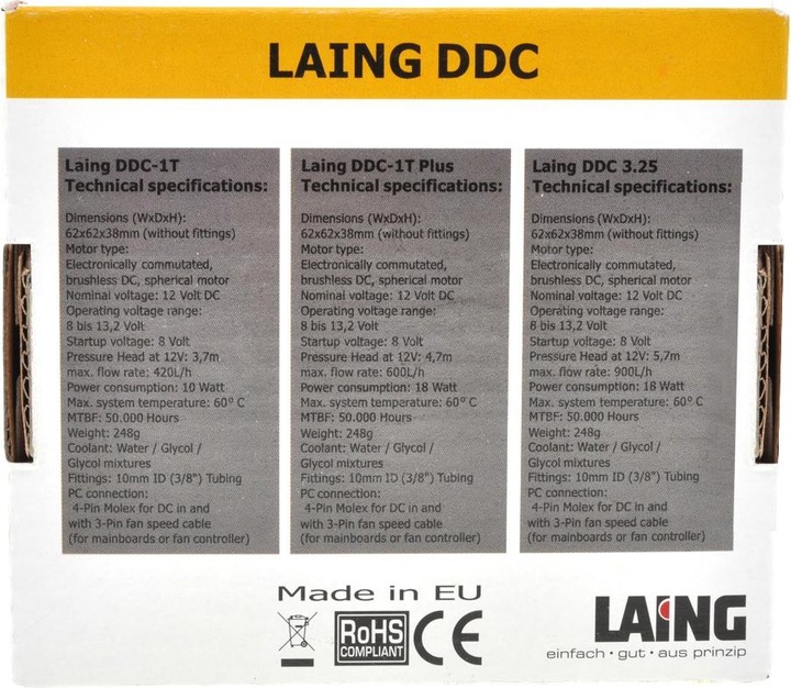 Produktbild Laing DDC-Pumpe 12V DDC 3.25 18W