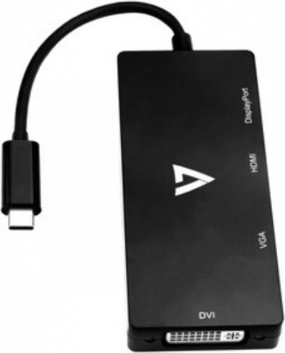 Produktbild V7 USB-C To Multi Video Adapter (DVI, HDMI, USB Typ-C, VGA)