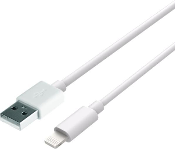 Image du produit Just in Case Câble essentiel USB vers Lightning (20cm) - Blanc (0.20 m, USB 3.2 Gen 1)