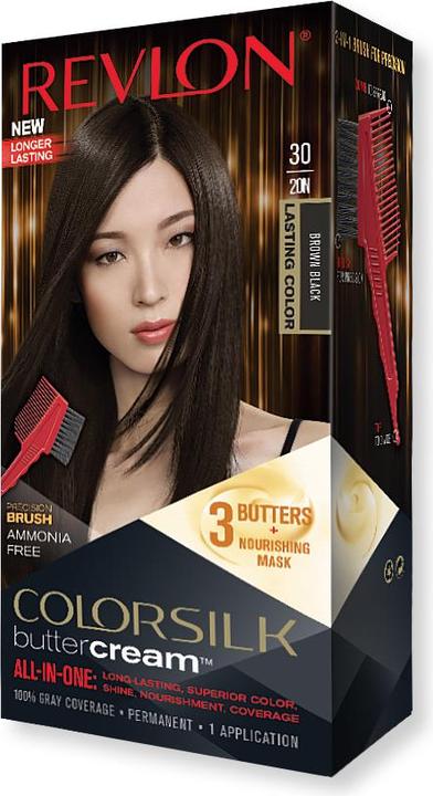 Actual product image Revlon Professional Colorsilk Buttercream Lasting Color Brown Black Hair Colour 20N 126.8ml (30)