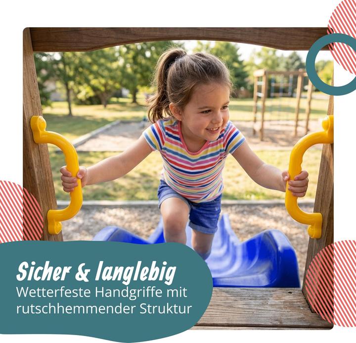 Produktbild Relaxdays Klettergerüst-Griffe (Gelb)