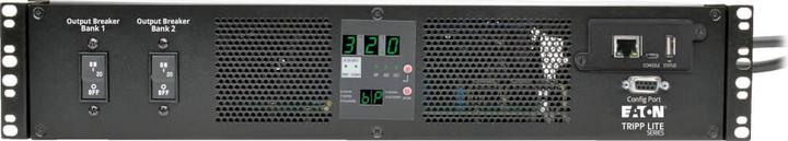 Actual product image Eaton Tripp Lite Series PDU Switched 7.4kW 230V 16 C13 2 C19 2 IEC309 32A Blue Cords 2U - Power Distribution