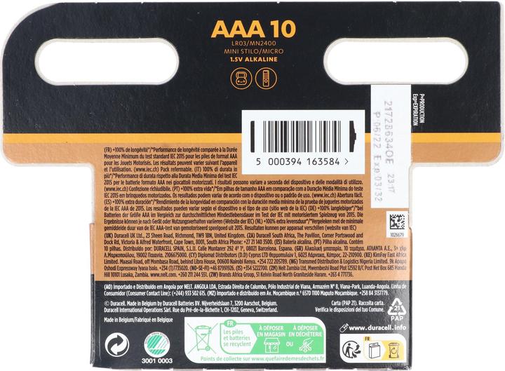 Immagine prodotto Duracell In più (10 pz., AAA)