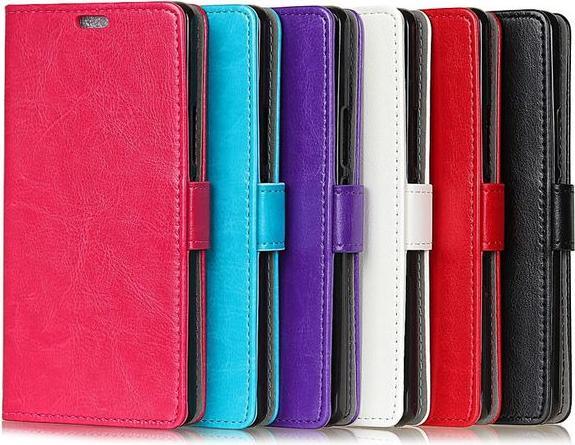 Produktbild MU Classic Crazy Horse Leder Hülle (Alcatel 3)