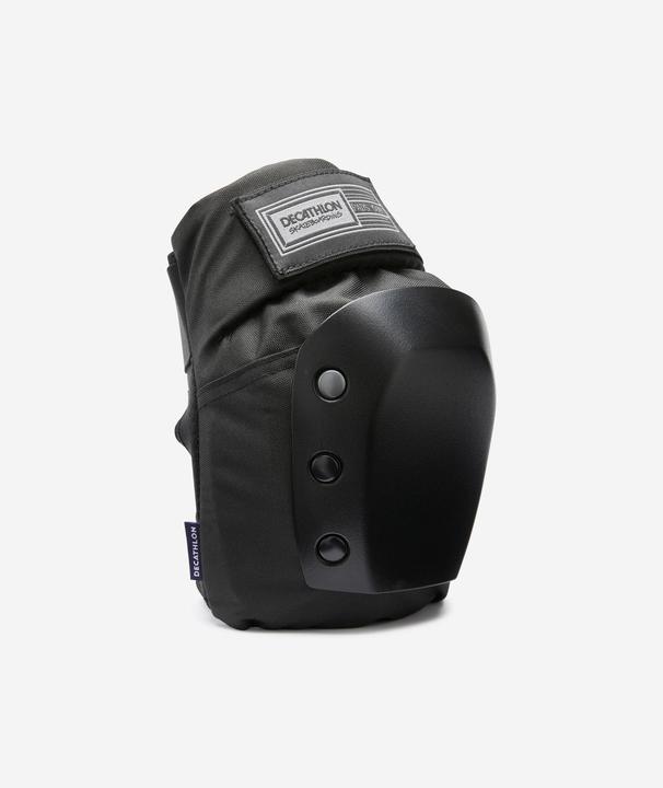 Immagine prodotto Decathlon Set di protezioni da skateboard per adulti a 3 pezzi Pad500 Nero (L, Ginocchiera, Protezioni per i polsi, Protettori gomito, Esemplare unico)