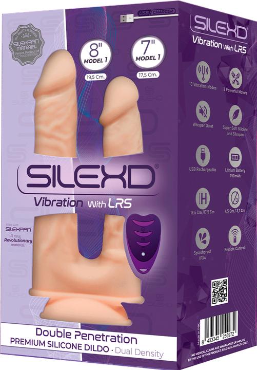Actual product image Silexd Model 1 Realistic Penis Double Penetration Vibrator Premium Silexpan Silicone Remote Control