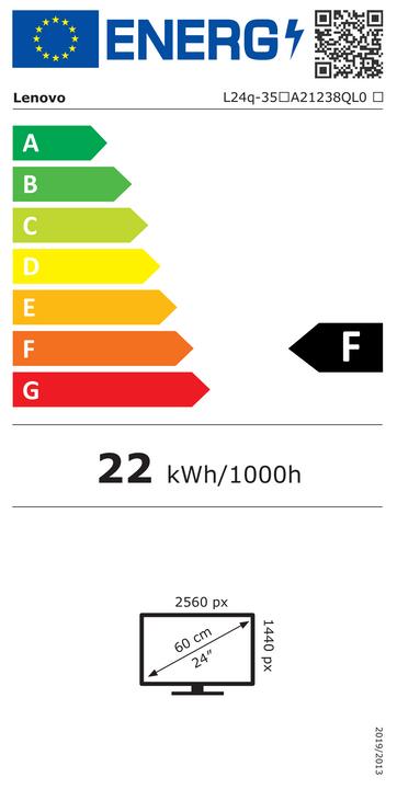 Energie-Label Lenovo L24q-35 (2560 x 1440 Pixel, 23.80")