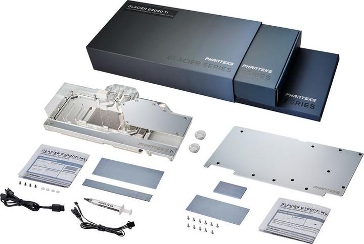 Actual product image Phanteks Glacier RTX 3090Ti GPU Water Block MSI, D-RGB - Backplate