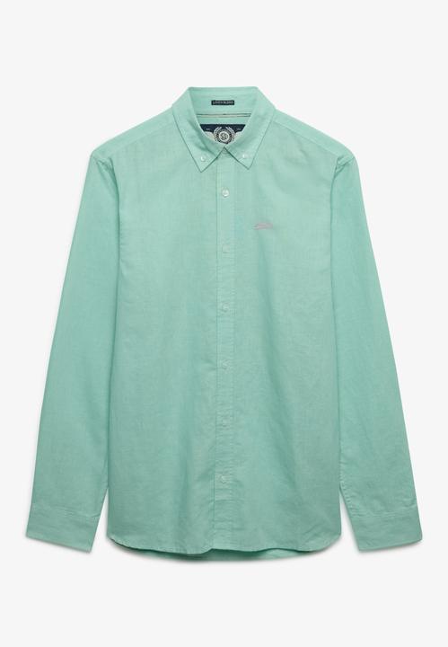 Immagine prodotto Superdry Baumwoll-Leinen-Hemd mit langen Ärmeln (S)