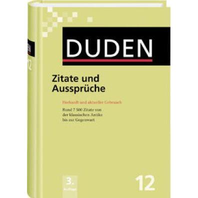 Thumbnail - Zitate und Aussprüche, Sachbücher von Dudenredaktion