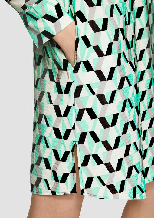 Image du produit s.Oliver Kleid Gemustertes Kleid mit Faltendetails (48)