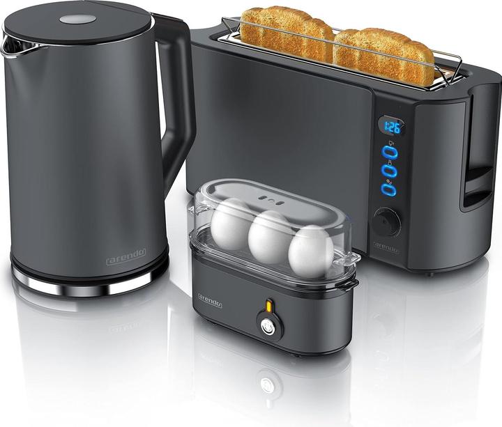 Actual product image Arendo Frühstücks-Set mit Toaster, Wasser- und Eierkocher (1.50 l)