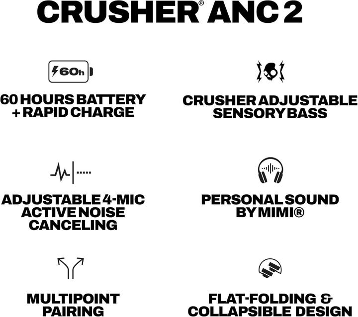 Actual product image Skullcandy Crusher ANC 2 (ANC, 50 h, Wireless)