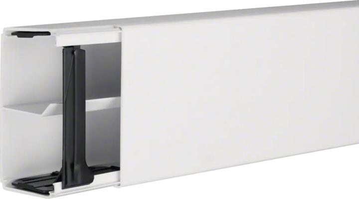 Actual product image Hager TEH LF6011109016 Cable duct with partition wall PVC LF 60x110mm traffic white (Cable hole, 200 cm)