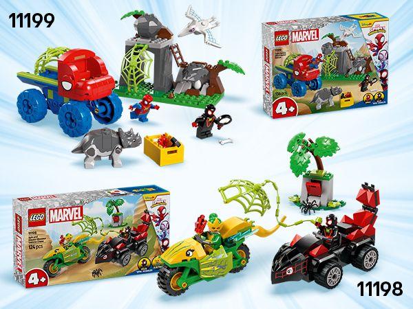 Immagine prodotto LEGO Showdown am Baumhaus: Spidey-Rex vs. Gobby-Raptor (11200, LEGO Marvel)