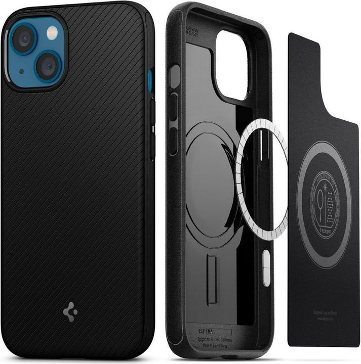 Image du produit Spigen Étui Mag Armor MagSafe Apple iPhone 13 noir mat (SPN1787BLK) - SPN1787BLK (Apple iPhone 13)