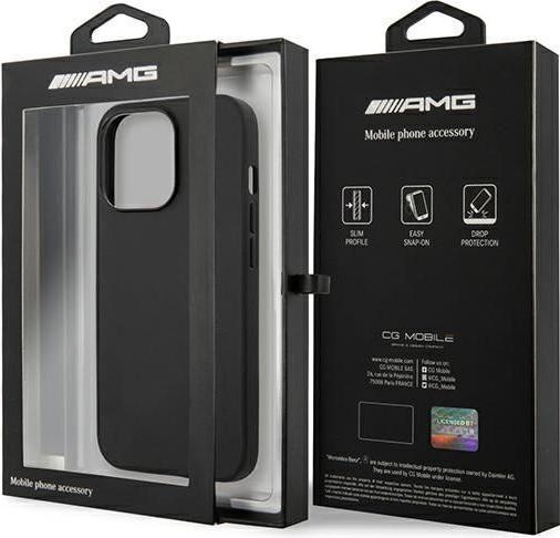 Immagine prodotto Mercedes AMG AMHCP14XDOLBK Custodia rigida iPhone 14 Pro Max 6,7" in pelle stampata a caldo (Apple iPhone 14 Pro Max)