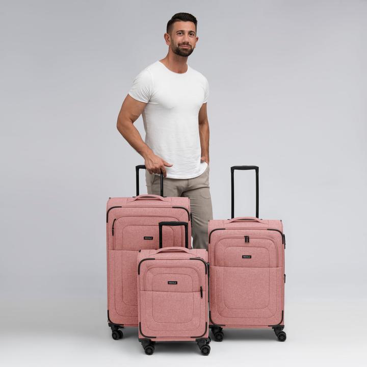 Immagine prodotto Redolz Essentials 12 THREE SET Set di valigie a 4 ruote, 3 pezzi, con piega elastica (201 l)
