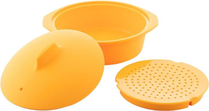 Actual product image InnovaGoods Steamer for the microwave - Orange (Plastic)