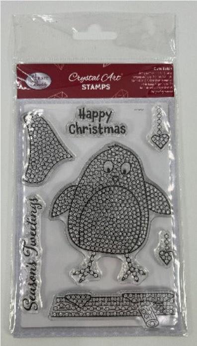 Actual product image Craft Buddy Robin, Crystal Art A6 Stamp Set