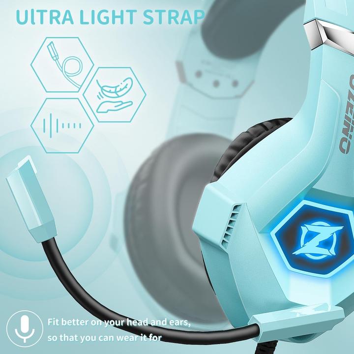 Immagine prodotto Ozeino Gaming Headset mit Mikrofon und 3D Surround Sound (Cablato)