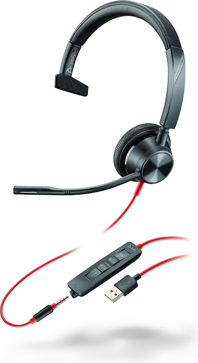 Produktbild Poly HP Blackwire 3315-M Microsoft Teams Certified USB-A Headset, 207 g (Kabelgebunden, USB-A)