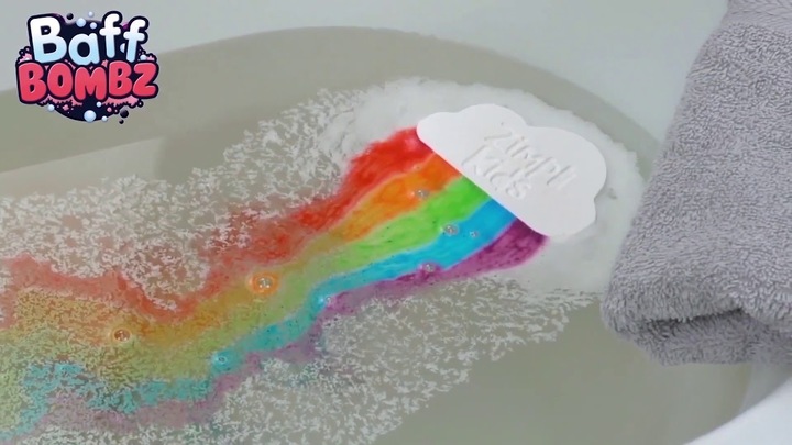 Immagine prodotto Zimpli Kids Zimpli Grande Arcobaleno Effetto Speciale Baff Bombz - Bomba da bagno giocattolo (Bombe da bagno)