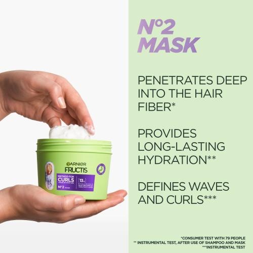 Produktbild Garnier Fructis Method for Curls mask for curly hair - 370 ml (370 ml)