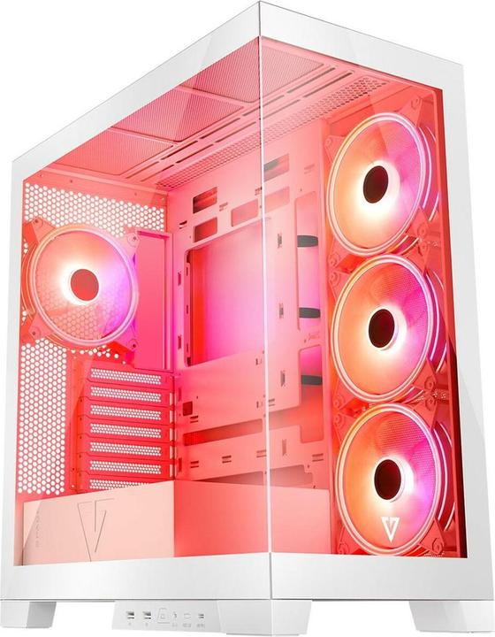 Image du produit Modecom Boîtier ordinateur Volcano SPACE APEX ARGB MIDI USB 3.0 X 2 CYPE-C blanc (ATX, mATX, Mini-ITX)