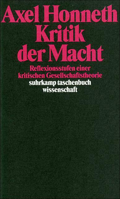 Produktbild Kritik der Macht (Deutsch, Axel Honneth, 1988)