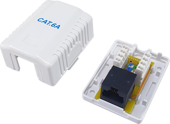 Productafbeelding equip Opbouwdoos Cat6A 1-poorts RJ45 UTP