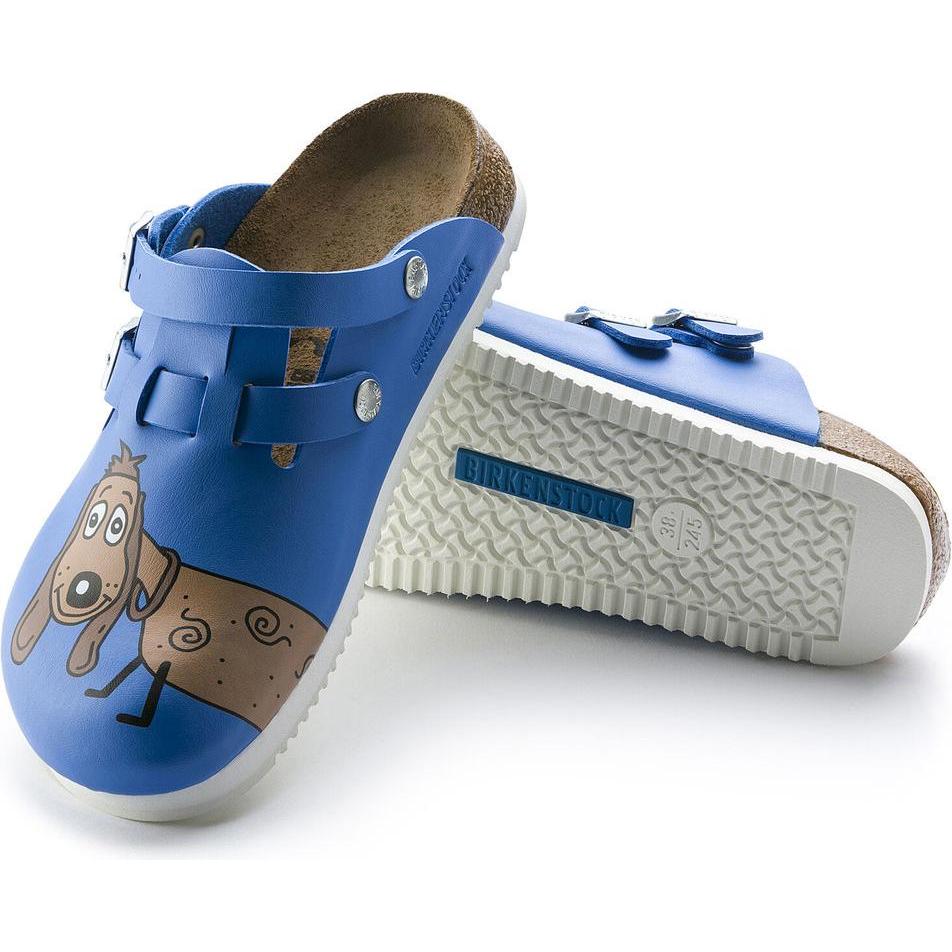 Thumbnail - Birkenstock, Unisex, Hausschuhe, Kay SL Birko-Flor schmal, Blau, (40)