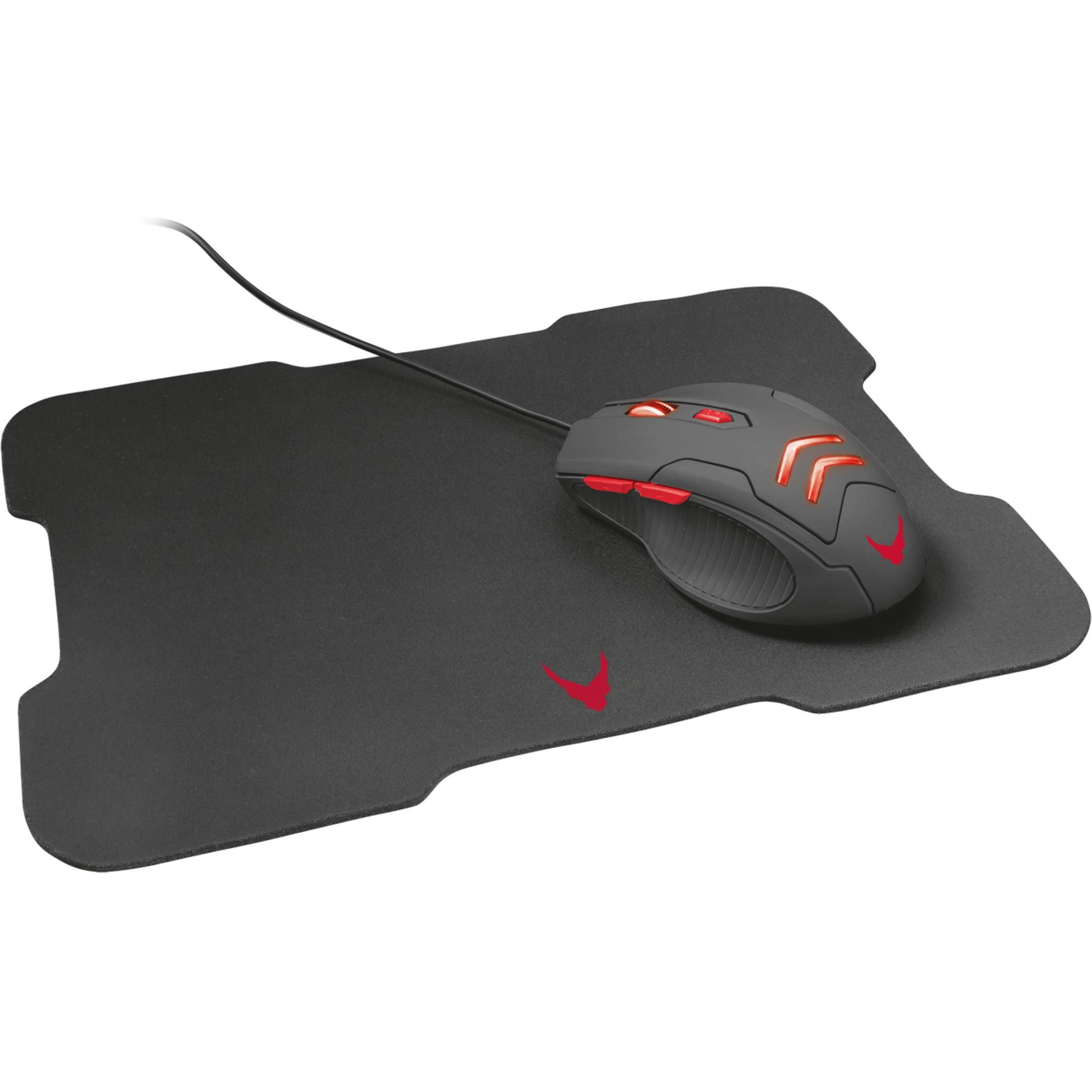 Thumbnail - Omega VSETMPX4 Maus Beidhändig Optisch 3200 DPI (Kabelgebunden), Maus, Schwarz, Rot