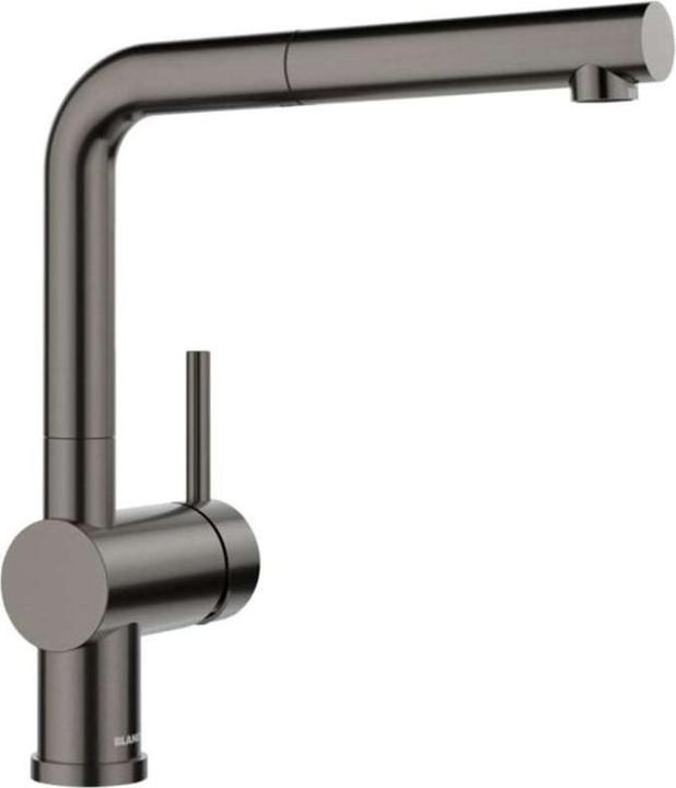 Actual product image Blanco LINUS-S satin dark steel | High pressure | With retractable hose | Backflow preventer |